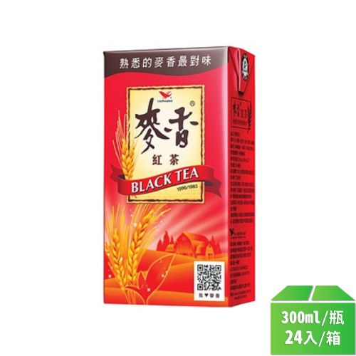 統一-麥香紅茶300ml/瓶24入/箱