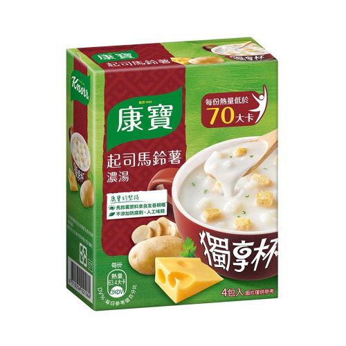 康寶-獨享杯-起司馬鈴薯48g/盒
