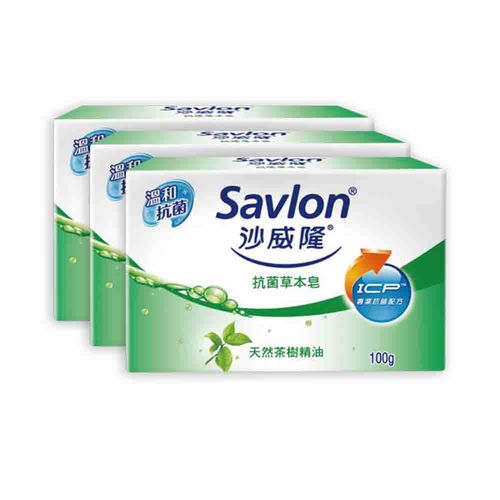 沙威隆-抗菌草本皂茶樹精油100gx3塊/組