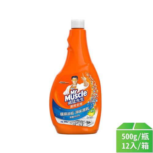 【威猛先生】廚房清潔劑檸檬重裝500g-12瓶/箱
