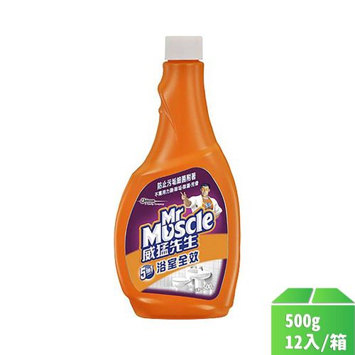 【威猛先生】浴室清潔劑防污重裝瓶500g-12瓶/箱