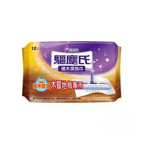 【驅塵氏】防蟲檜木濕拖巾12入/包