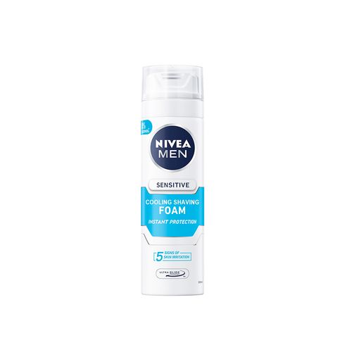 【NIVEA 妮維雅】男士極淨酷涼刮鬍泡200ml/瓶