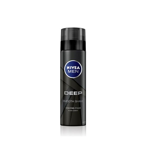 【NIVEA 妮維雅】男士深極炭極淨保濕刮鬍泡200ml/瓶