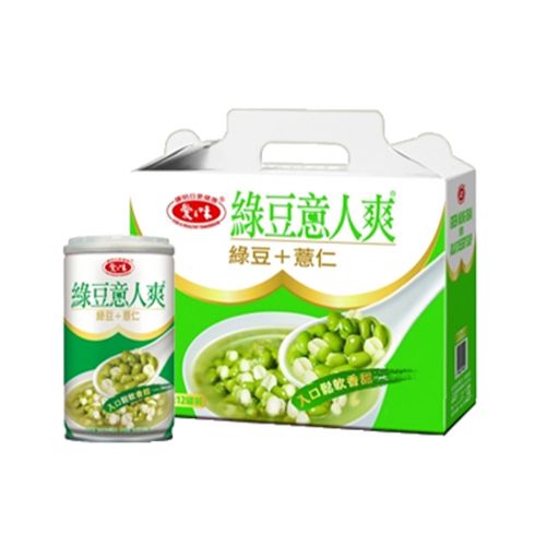 【愛之味】綠豆薏仁340g-12罐/盒