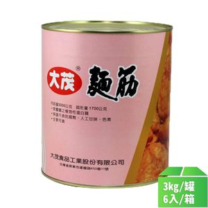 【大茂】純麵筋3kg-6罐/箱