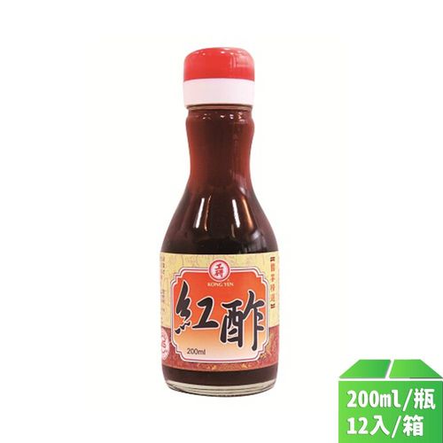 【工研】紅醋200ml-12瓶/箱