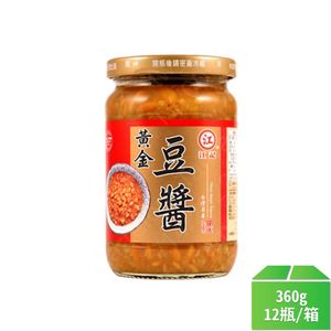 【江記】黃金豆醬(中)360g-12瓶/箱