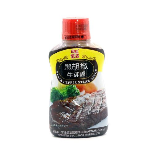 【憶霖】黑胡椒牛排醬250g/瓶