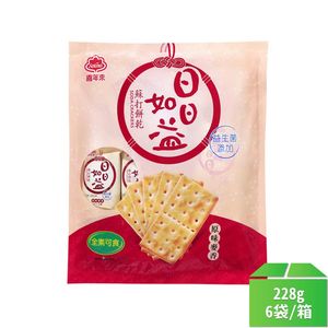 【喜年來】日日如益蘇打餅乾量販包-原味麥香口味228g-6袋/箱