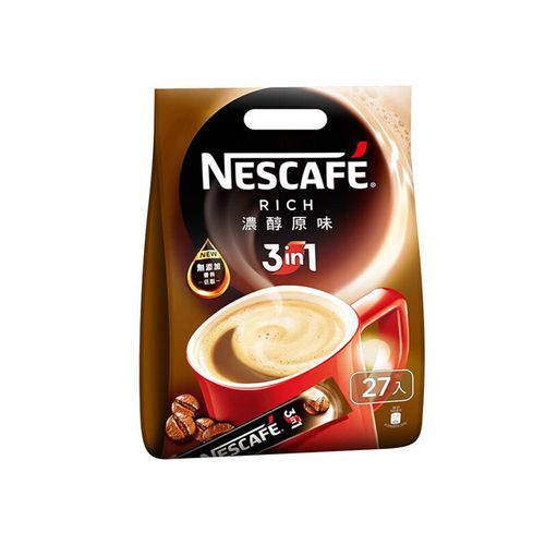 【Nestle雀巢】三合一咖啡-濃醇原味15g*27入袋裝/袋