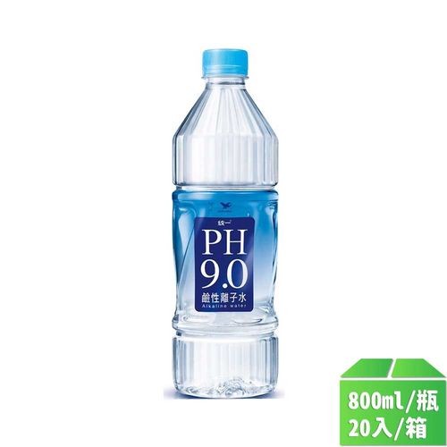 【統一】PH9.0鹼性離子水PET800ml-20瓶/箱