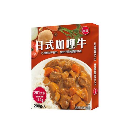 【聯夏】免煮菜日式咖哩牛200g/盒