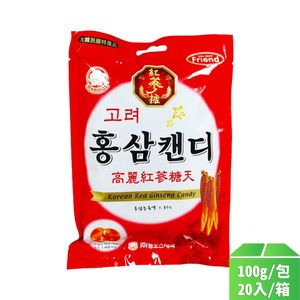 【韓國Mammos】高麗紅蔘糖100g-20包/箱