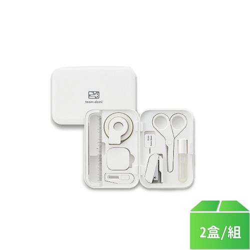 【PLUS】美型磁吸文具組-白-2盒/組
