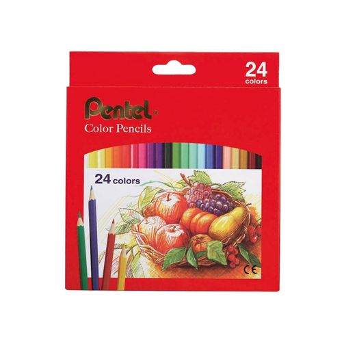 【Pentel】CB8 紙盒六角色鉛筆*24色/盒