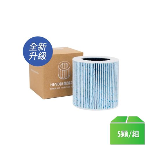 【HOOOD】AI 智慧強效清淨機 專用小抗菌濾芯-5顆/組